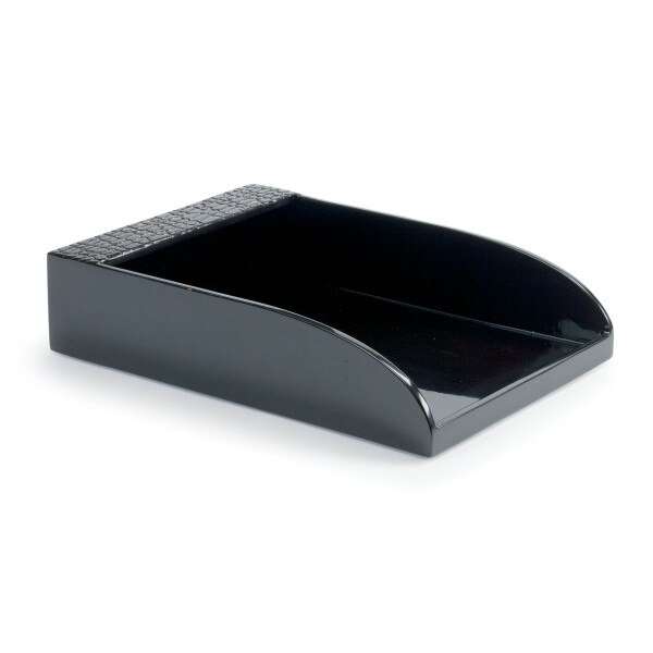 Lacquer Croc Document Tray